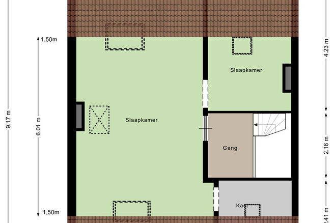 Cette charmante maison est située dans un environnement calme et rural à Machelen et offre beaucoup d'intimité et d'espace.
La maison comprend quatre étages et est agencée comme suit :

Sous-sol : Vous y trouverez le hall d'entrée avec escalier mena